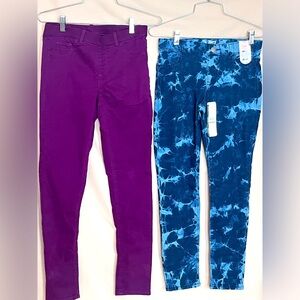 Pair of Girls Stretch Waistband Jeans